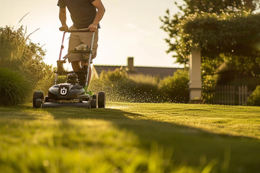 small electric grass mower